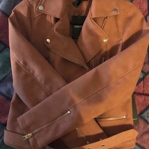 A pink jacket